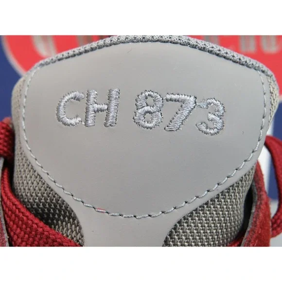 CHURCH'S by PRADA CH873 GRAY NAVY RED SUEDE NYLON LOGO SNEAKERS